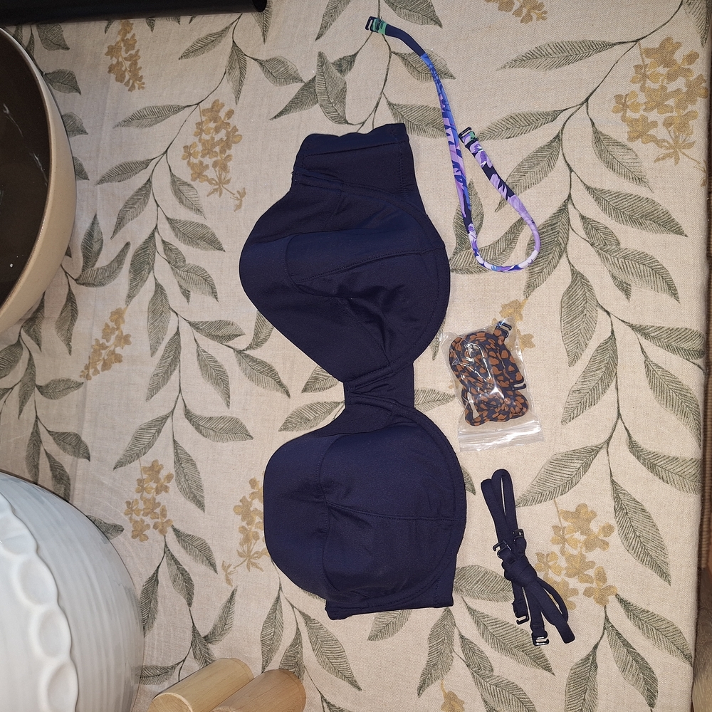 J. Crew Navy Bikini Top